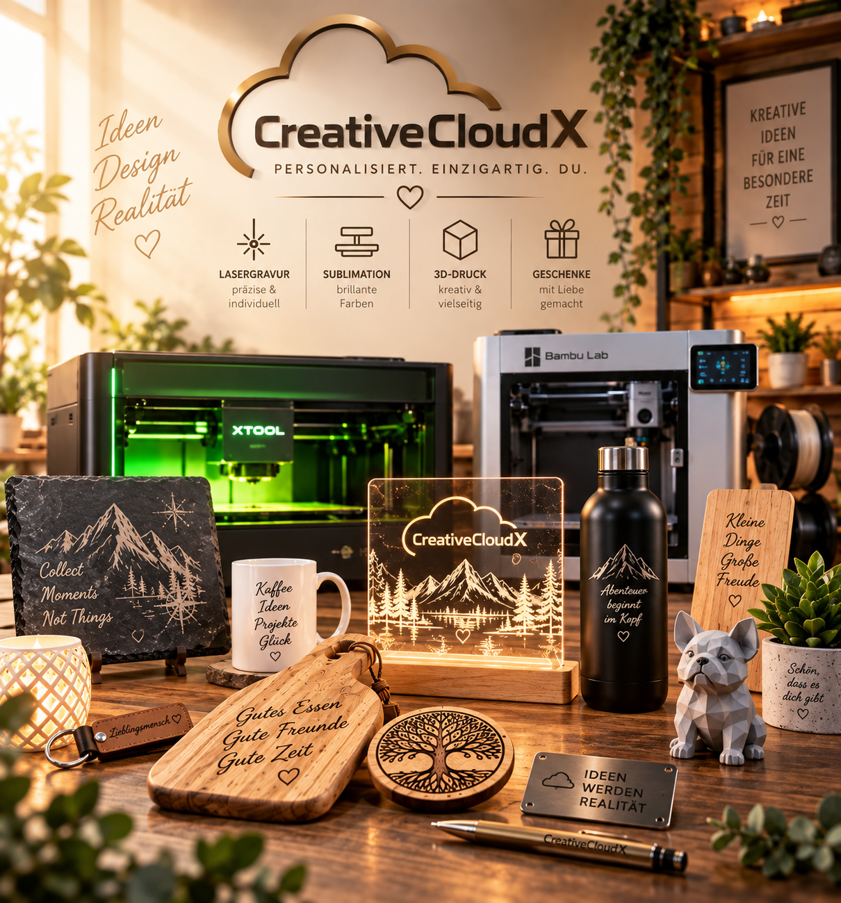 Personalisierte Produkte von CreativeCloudX